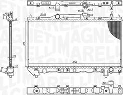 Magneti Marelli 350213201100 - Радиатор, охлаждение двигателя autosila-amz.com