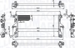 Magneti Marelli 350213215100 - Радиатор, охлаждение двигателя autosila-amz.com