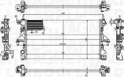 Magneti Marelli 350213211900 - Радиатор, охлаждение двигателя autosila-amz.com