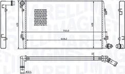 Magneti Marelli 350213218100 - Радиатор, охлаждение двигателя autosila-amz.com