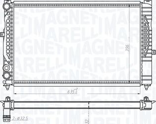 Magneti Marelli 350213712000 - Радиатор, охлаждение двигателя autosila-amz.com