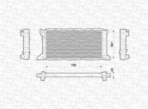 Magneti Marelli 350213783000 - Радиатор, охлаждение двигателя autosila-amz.com