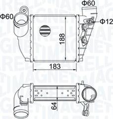 Magneti Marelli 351319204740 - Интеркулер, теплообменник турбины autosila-amz.com