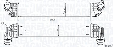 Magneti Marelli 351319205860 - Интеркулер, теплообменник турбины autosila-amz.com