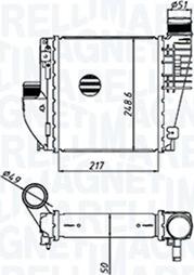 Magneti Marelli 351319205330 - Интеркулер, теплообменник турбины autosila-amz.com