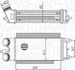 Magneti Marelli 351319205290 - Интеркулер, теплообменник турбины autosila-amz.com