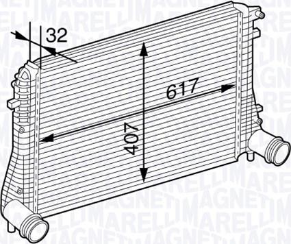 Magneti Marelli 351319202840 - Интеркулер, теплообменник турбины autosila-amz.com