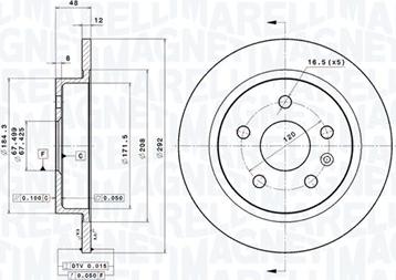 Magneti Marelli 360406092001 - Тормозной диск autosila-amz.com