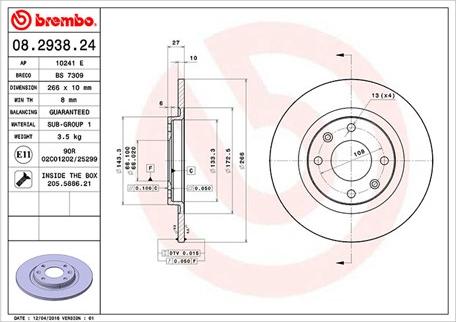 Magneti Marelli 360406040200 - Тормозной диск autosila-amz.com