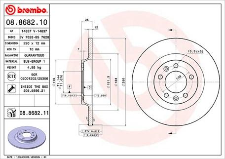 Magneti Marelli 360406041500 - Тормозной диск autosila-amz.com