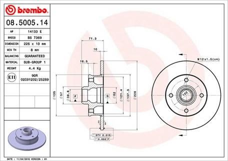 Magneti Marelli 360406048300 - Тормозной диск autosila-amz.com