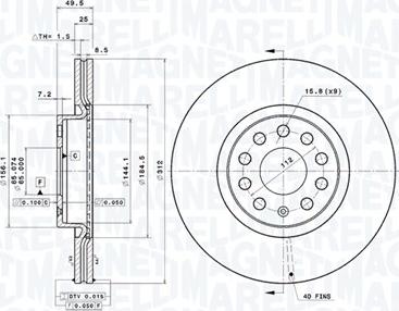 Magneti Marelli 360406050601 - Тормозной диск autosila-amz.com