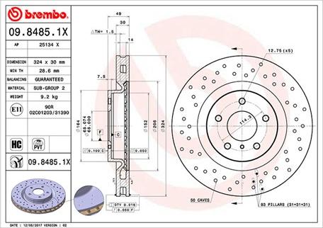 Magneti Marelli 360406067202 - Тормозной диск autosila-amz.com