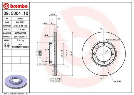 Magneti Marelli 360406000200 - Тормозной диск autosila-amz.com