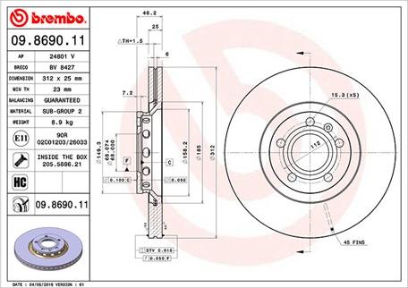 Magneti Marelli 360406001601 - Тормозной диск autosila-amz.com