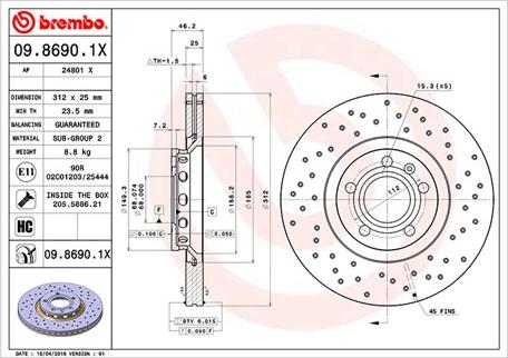 Magneti Marelli 360406001602 - Тормозной диск autosila-amz.com