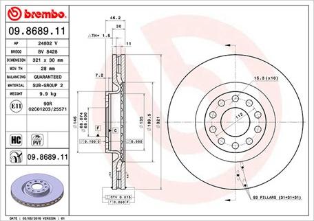 Magneti Marelli 360406001801 - Тормозной диск autosila-amz.com