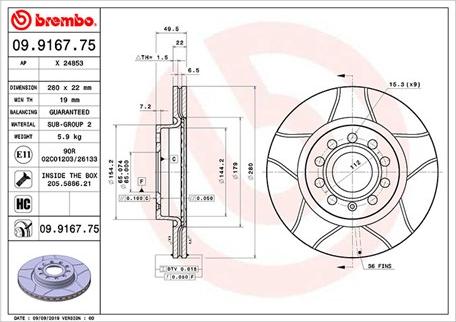 Magneti Marelli 360406002005 - Тормоз.диски AUDI, SEAT, SKODA, VW autosila-amz.com