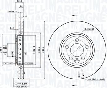 Magneti Marelli 360406014601 - Тормозной диск autosila-amz.com