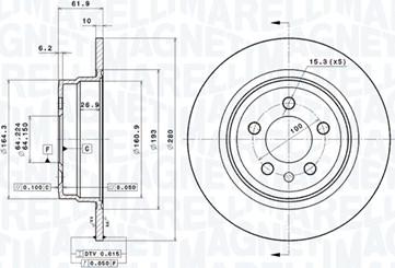 Magneti Marelli 360406014701 - Тормозной диск autosila-amz.com