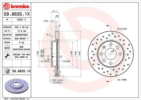 Magneti Marelli 360406039302 - Тормозной диск autosila-amz.com