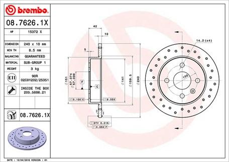 Magneti Marelli 360406038902 - Тормозной диск autosila-amz.com