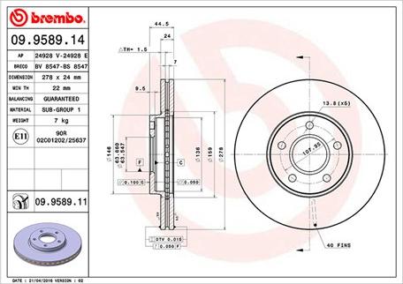 Magneti Marelli 360406026500 - диск тормозной пер. Ford Transit autosila-amz.com