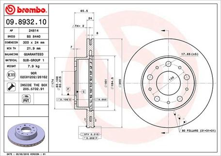 Magneti Marelli 360406023900 - Тормоз.диски: FIAT DUCATO MAXI, JUMPER autosila-amz.com