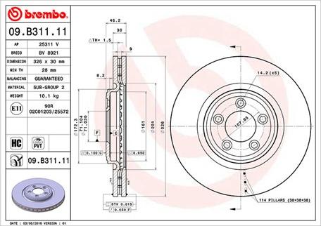 Magneti Marelli 360406111301 - Тормозной диск autosila-amz.com