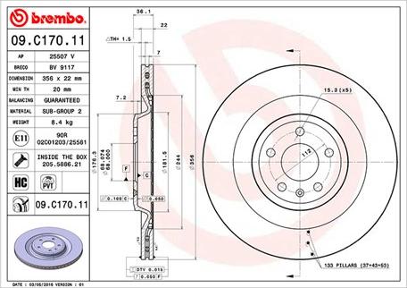 Magneti Marelli 360406132401 - Тормозной диск autosila-amz.com