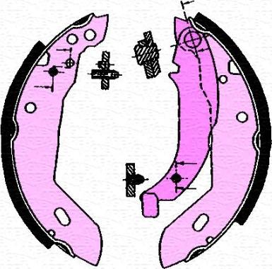 Magneti Marelli 360219196329 - Тормозные башмаки, барабанные autosila-amz.com