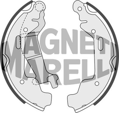 Magneti Marelli 360219198314 - Тормозные башмаки, барабанные autosila-amz.com
