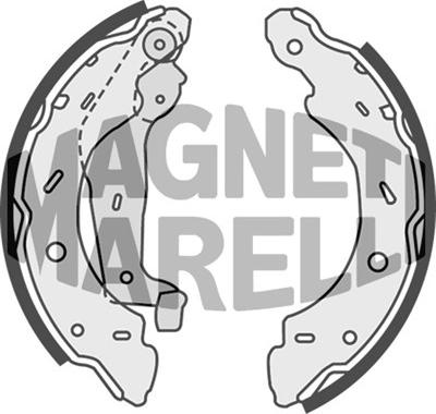 Magneti Marelli 360219198292 - Тормозные башмаки, барабанные autosila-amz.com