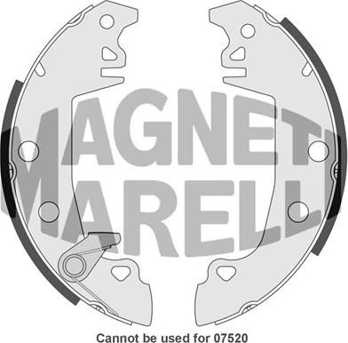 Magneti Marelli 360219192100 - Тормозные башмаки, барабанные autosila-amz.com