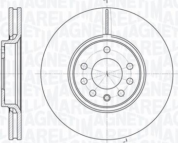 Magneti Marelli 361302040442 - Тормозной диск autosila-amz.com