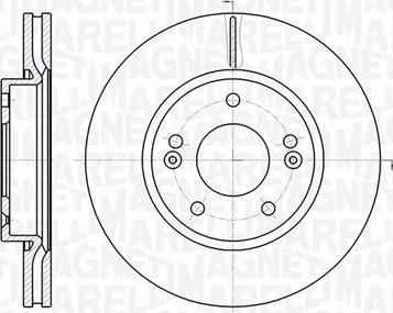 Magneti Marelli 361302040466 - Тормозной диск autosila-amz.com