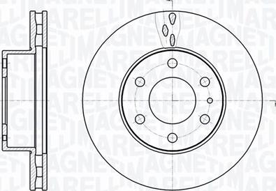 Magneti Marelli 361302040482 - Тормозной диск autosila-amz.com