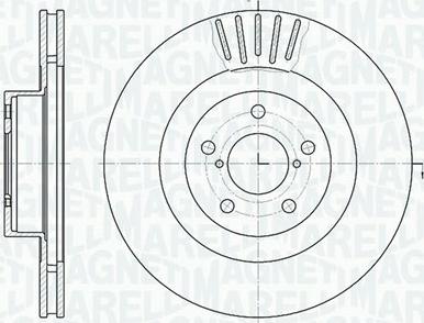 Magneti Marelli 361302040436 - Тормозной диск autosila-amz.com