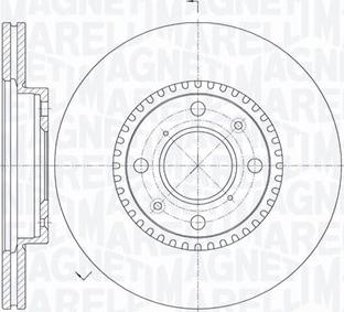 Magneti Marelli 361302040516 - Тормозной диск autosila-amz.com