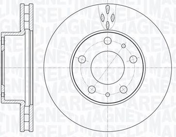 Magneti Marelli 361302040512 - Тормозной диск autosila-amz.com