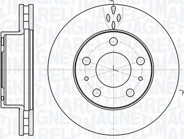 Magneti Marelli 361302040538 - Тормозной диск autosila-amz.com