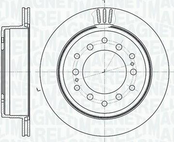 Magneti Marelli 361302040520 - Тормозной диск autosila-amz.com