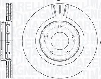 Magneti Marelli 361302040574 - Тормозной диск autosila-amz.com