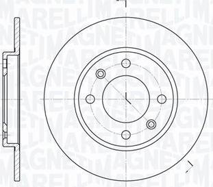 Magneti Marelli 361302040695 - Тормозной диск autosila-amz.com