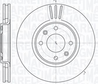 Magneti Marelli 361302040696 - Тормозной диск autosila-amz.com