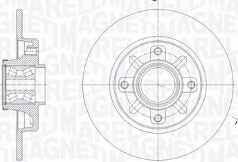 Magneti Marelli 361302040649 - Тормозной диск autosila-amz.com