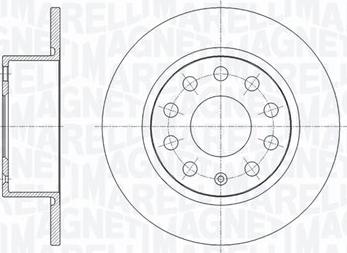 Magneti Marelli 361302040656 - Тормозной диск autosila-amz.com