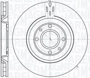 Magneti Marelli 361302040673 - Тормозной диск autosila-amz.com