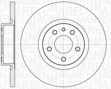 Magneti Marelli 361302040145 - Тормозной диск autosila-amz.com