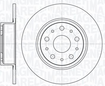 Magneti Marelli 361302040155 - Тормозной диск autosila-amz.com